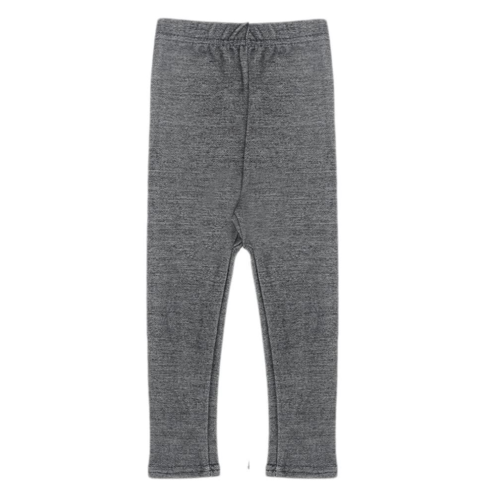 Girls Denim Plain Tights - Grey, Kids, Girls Pants And Capri, Chase Value, Chase Value