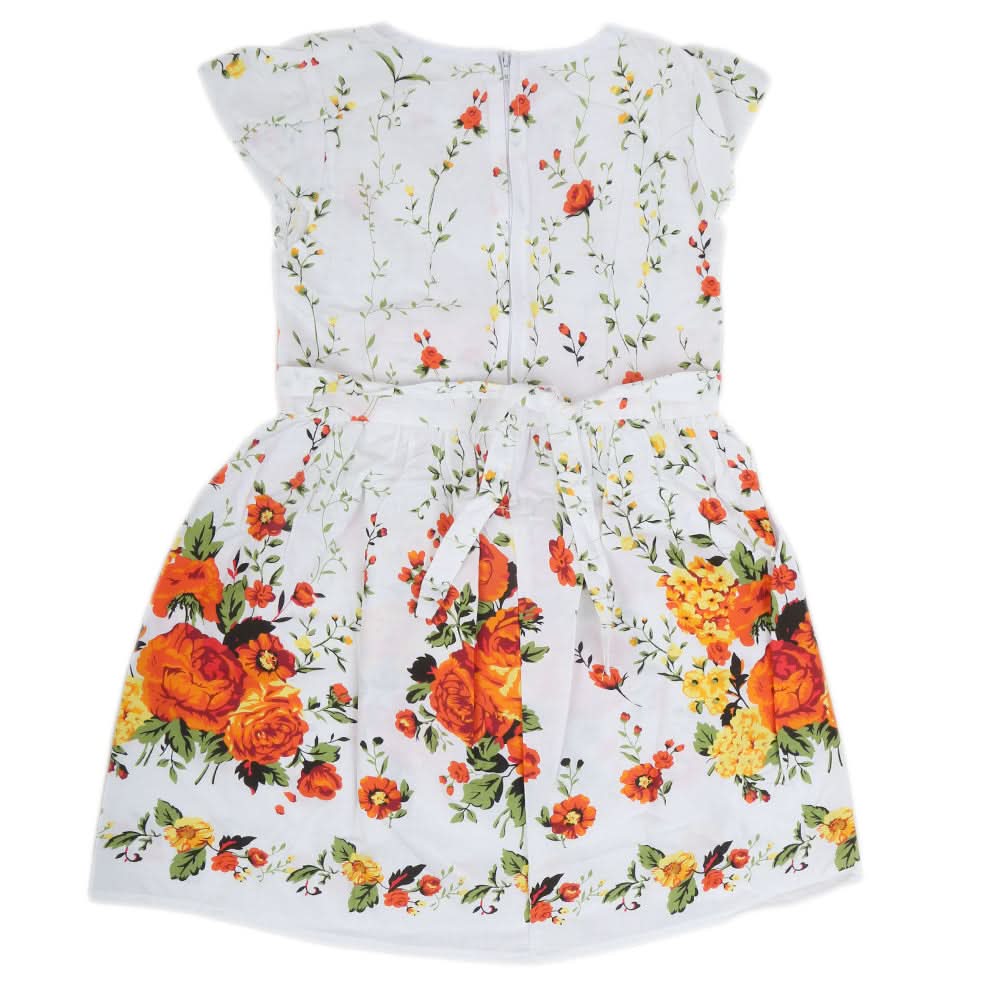Girls Cotton Frock - Yellow, Kids, Girls Frocks, Chase Value, Chase Value