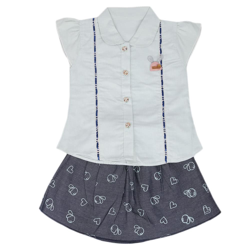 Girls Skirt Suit - Baby Green, Kids, Girls Sets And Suits, Chase Value, Chase Value