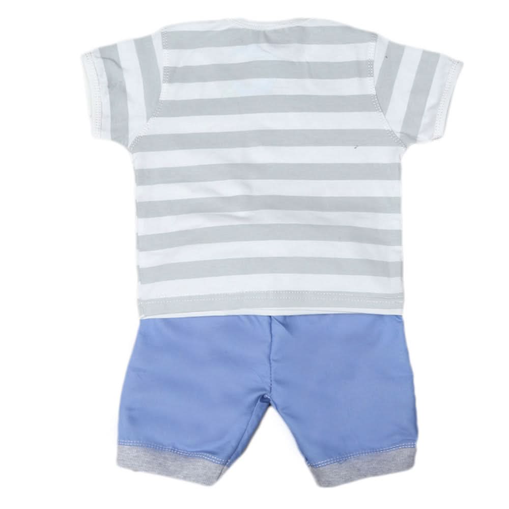 Boys Half Sleeves Suit 1805 - Grey, Kids, Boys Sets And Suits, Chase Value, Chase Value