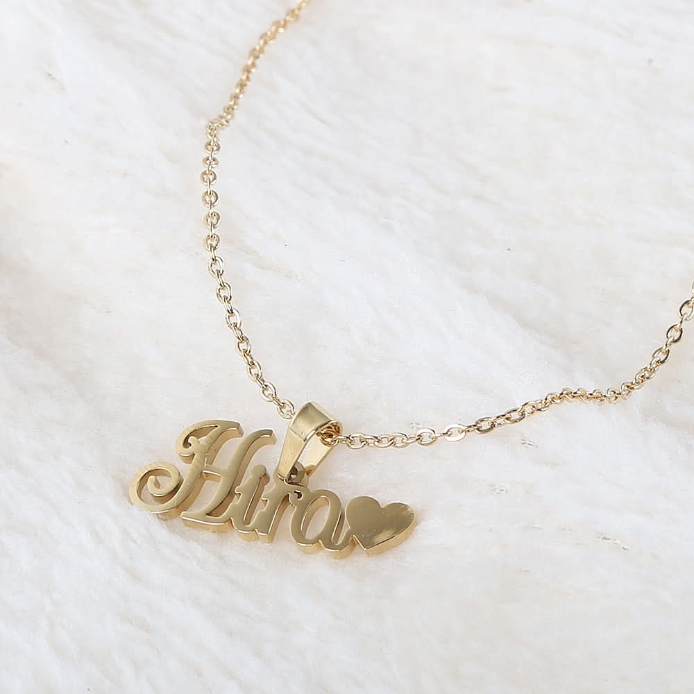 Name Locket Chain - Golden - (Hira), Women, Chains & Lockets, Chase Value, Chase Value