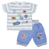 Boys Half Sleeves Suit 1805 - Grey, Kids, Boys Sets And Suits, Chase Value, Chase Value