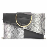 Women's Clutch K-2089 - Black-Grey, Women, Clutches, Chase Value, Chase Value