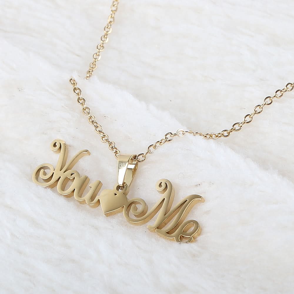 Name Locket Chain - Golden - (You❤️Me), Women, Chains & Lockets, Chase Value, Chase Value