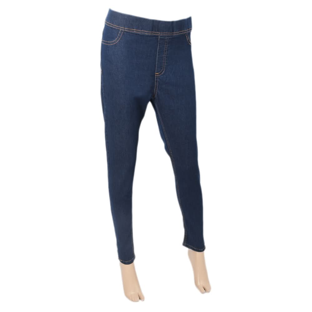 Women's Denim Jagging Pant - Dark Blue, Women, Pants & Tights, Chase Value, Chase Value