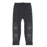 Girls Viscose Stone Tight - Black, Kids, Tights Leggings And Pajama, Chase Value, Chase Value
