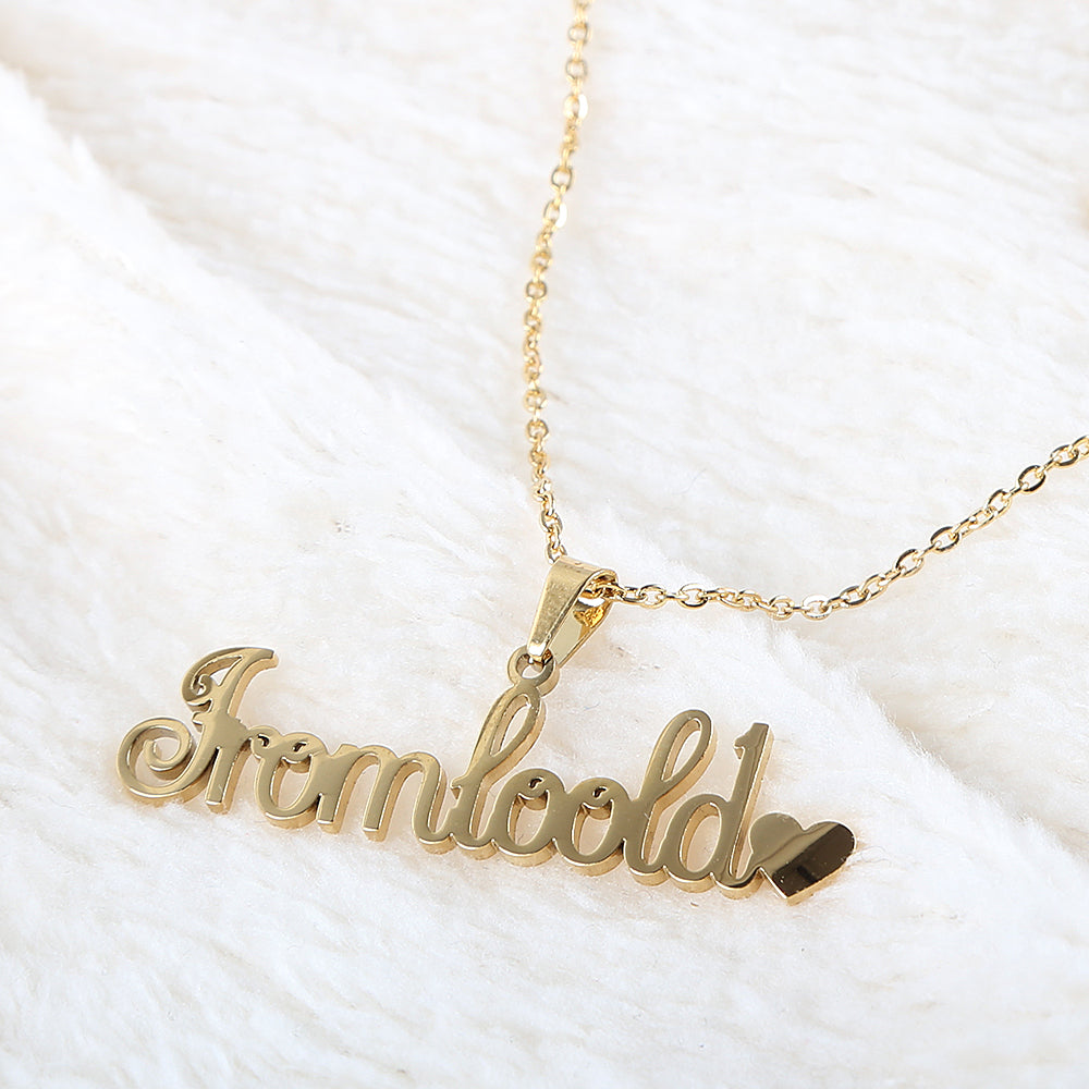 Name Locket Chain - Golden, Women, Chains & Lockets, Chase Value, Chase Value