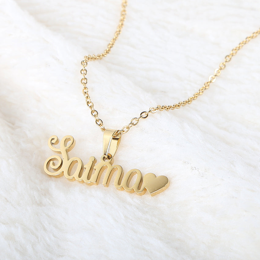 Saima name gold chain Clearance