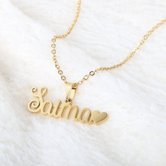 Name Locket Chain - Golden - (Saima), Women, Chains & Lockets, Chase Value, Chase Value