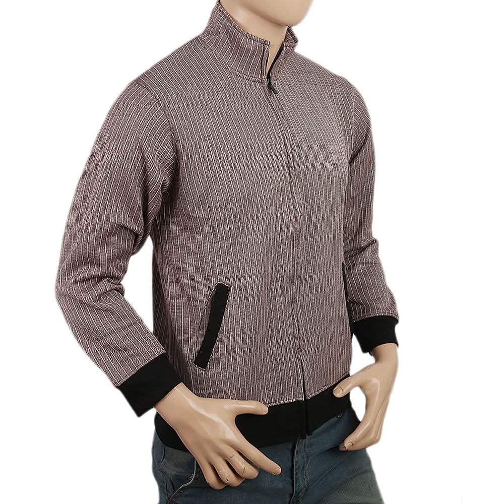 Men's Fleece Zip Jacket - Brown, Men, Jackets and Hoodies, Chase Value, Chase Value