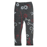 Girls Denim Printed Tight - Charcoal, Kids, Tights Leggings And Pajama, Chase Value, Chase Value