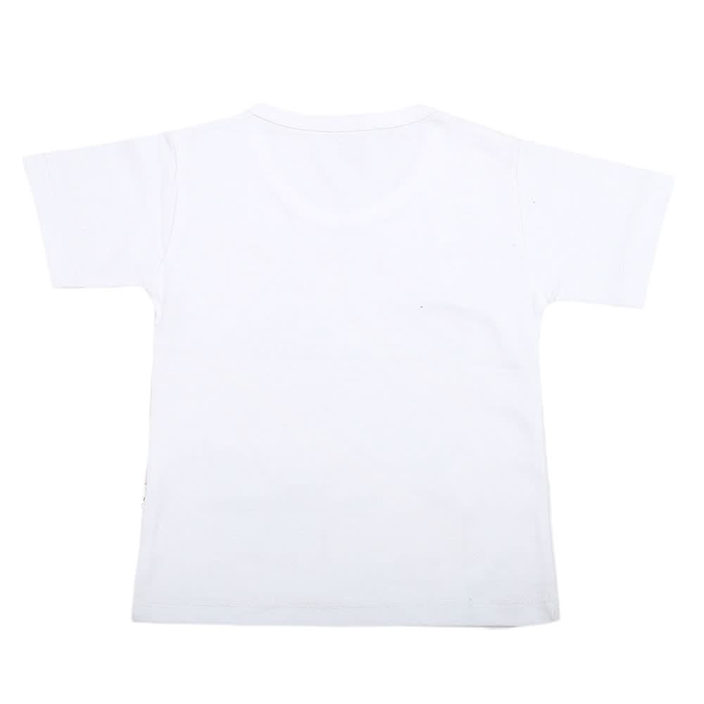 Boys Half Sleeves T-Shirt  - White, Kids, Boys T-Shirts, Chase Value, Chase Value