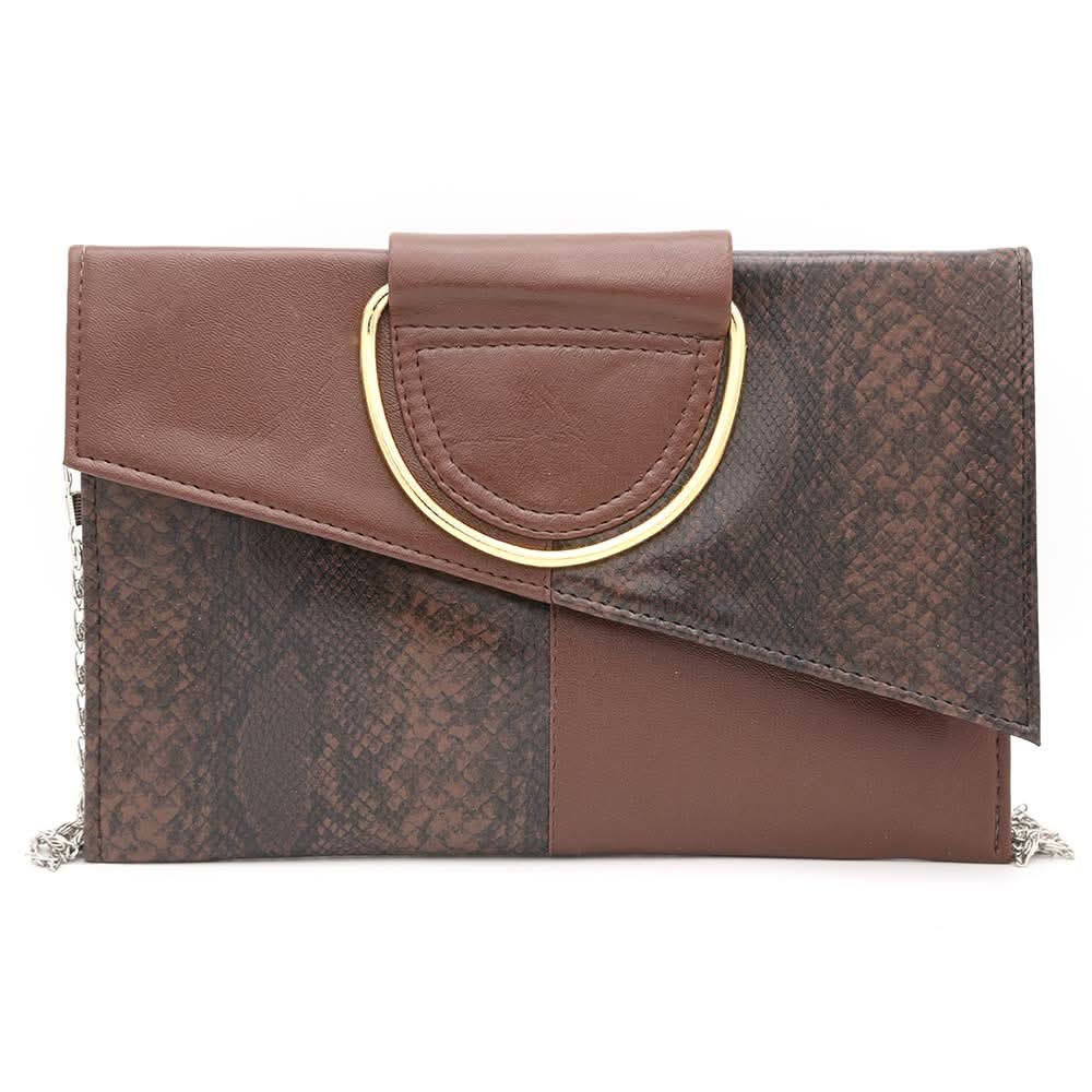 Women's Clutch K-2089 - Coffee, Women, Clutches, Chase Value, Chase Value