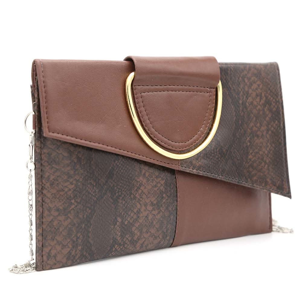 Women's Clutch K-2089 - Coffee, Women, Clutches, Chase Value, Chase Value