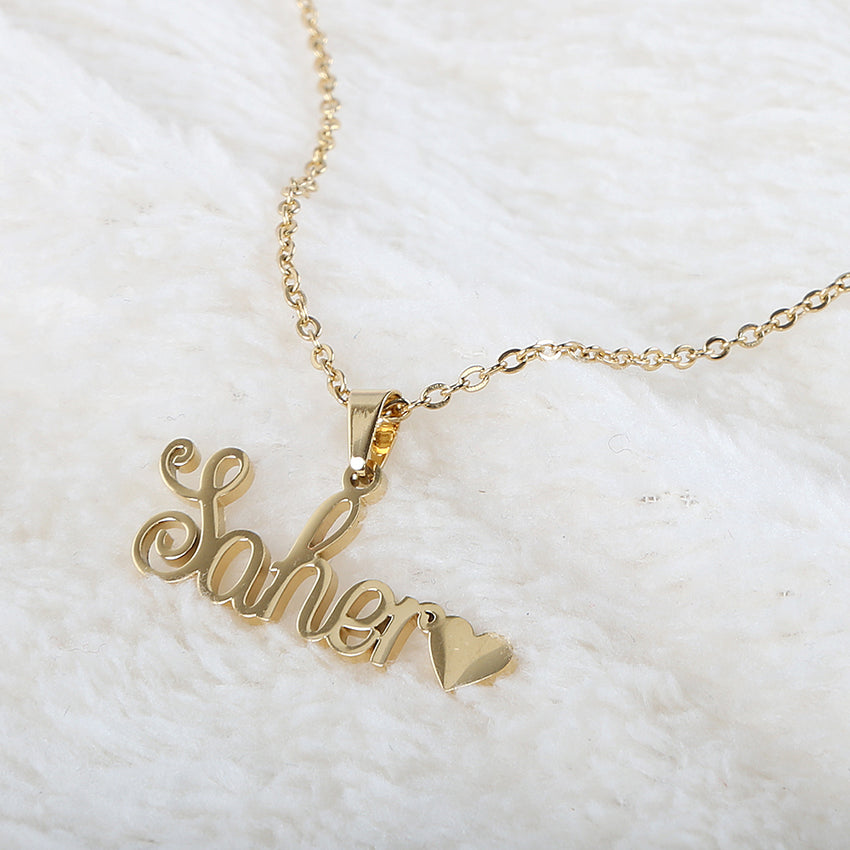 Name Locket Chain - Golden - (Saher), Women, Chains & Lockets, Chase Value, Chase Value