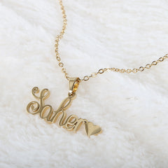Name Locket Chain - Golden - (Saher), Women, Chains & Lockets, Chase Value, Chase Value
