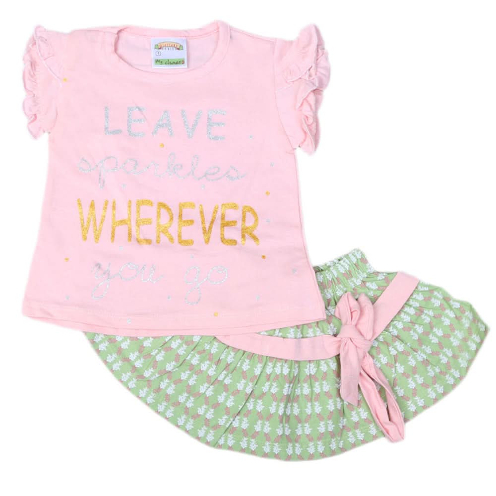 Newborn Girls 2pcs Suit - Pink, Kids, NB Girls Sets And Suits, Chase Value, Chase Value