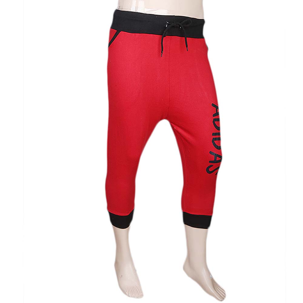 Men's Plain 3 Quarter Shorts - Red, Men, Shorts, Chase Value, Chase Value