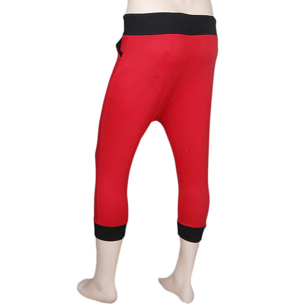 Men's Plain 3 Quarter Shorts - Red, Men, Shorts, Chase Value, Chase Value