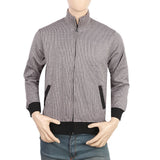Men's Fleece Zip Jacket - Dark Brown, Men, Jackets and Hoodies, Chase Value, Chase Value