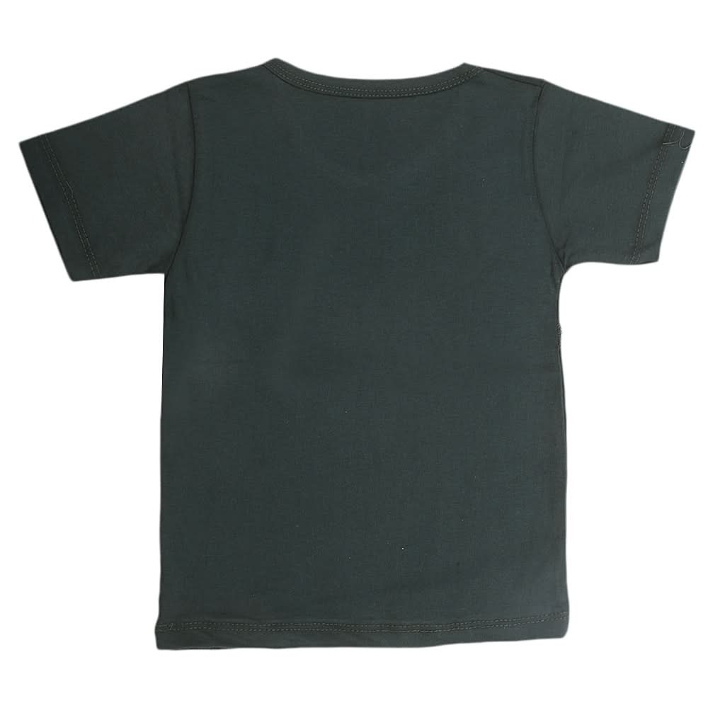 Boys Half Sleeves T-Shirt  - Green, Kids, Boys T-Shirts, Chase Value, Chase Value