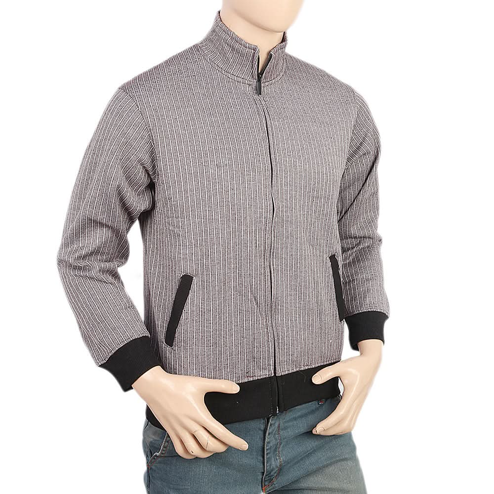 Men's Fleece Zip Jacket - Dark Brown, Men, Jackets and Hoodies, Chase Value, Chase Value