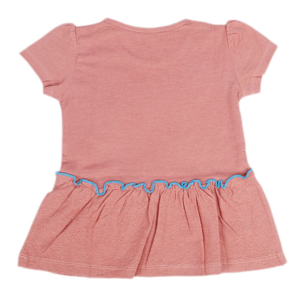 Girls Half Sleeves T-Shirt - T-Pink, Kids, Girls T-Shirts, Chase Value, Chase Value