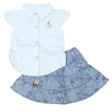 Newborn Girls 2pcs Suit - L-blue, Kids, NB Girls Sets And Suits, Chase Value, Chase Value