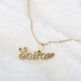Name Locket Chain - Golden - (Saira), Women, Chains & Lockets, Chase Value, Chase Value