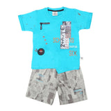 Boys Half Sleeves Suit 6B-43 - Blue, Kids, Boys Sets And Suits, Chase Value, Chase Value