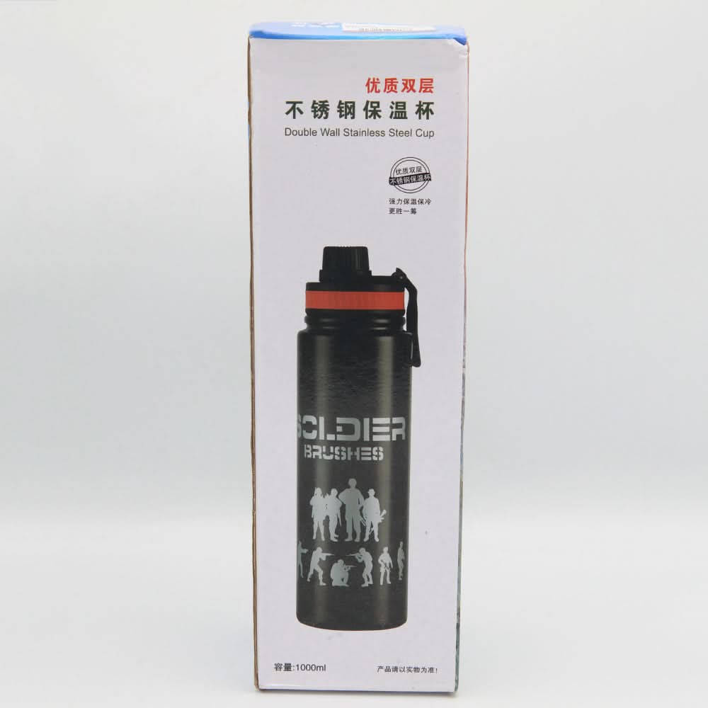 Bottle Soldier 1000ML - Silver, Home & Lifestyle, Glassware & Drinkware, Chase Value, Chase Value