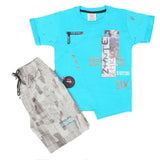 Boys Half Sleeves Suit 6B-43 - Blue, Kids, Boys Sets And Suits, Chase Value, Chase Value