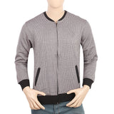 Men's Fleece Zip Jacket - Dark Brown, Men, Jackets and Hoodies, Chase Value, Chase Value