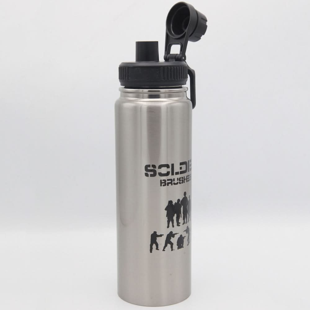 Bottle Soldier 1000ML - Silver, Home & Lifestyle, Glassware & Drinkware, Chase Value, Chase Value