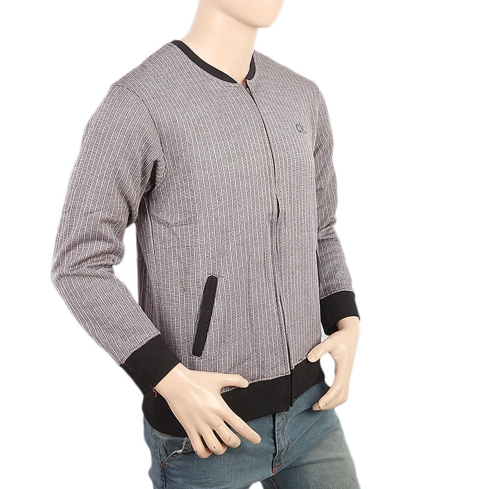 Men's Fleece Zip Jacket - Dark Brown, Men, Jackets and Hoodies, Chase Value, Chase Value