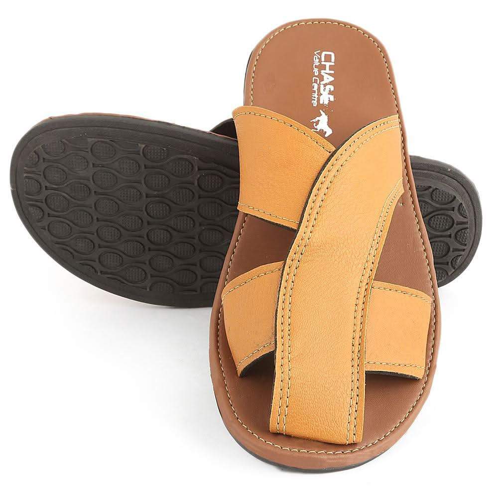 Men's Slippers (SK-011) - Mustard - test-store-for-chase-value