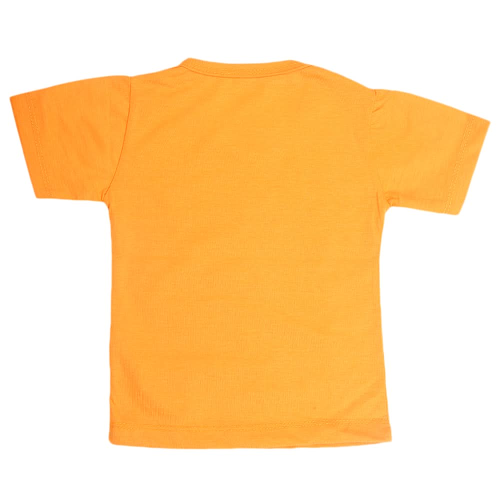 Boys Half Sleeves T-Shirt  - Orange, Kids, Boys T-Shirts, Chase Value, Chase Value