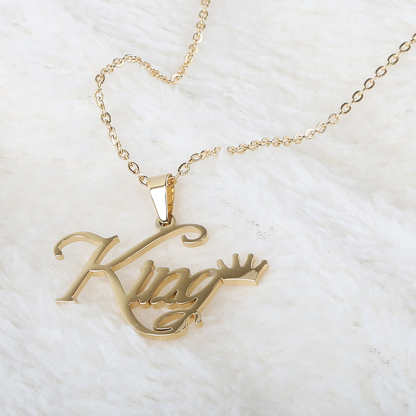 Name Locket Chain - Golden - (King👑), Women, Chains & Lockets, Chase Value, Chase Value