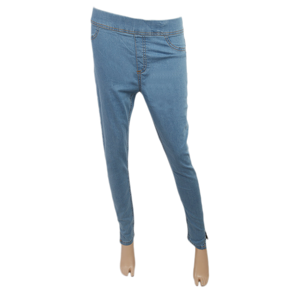 Women's Denim Jagging Pant - Light Blue, Women, Pants & Tights, Chase Value, Chase Value