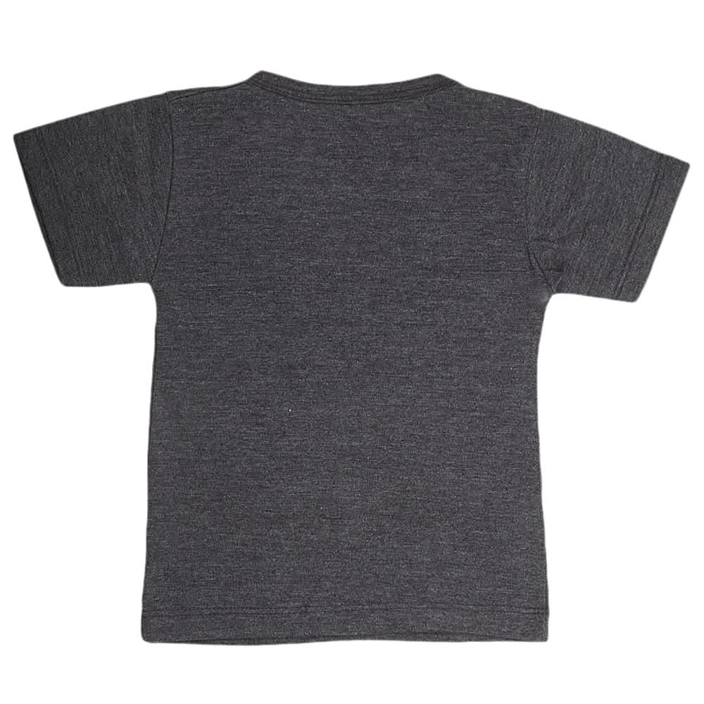 Boys Half Sleeves T-Shirt  - Dark Grey, Kids, Boys T-Shirts, Chase Value, Chase Value