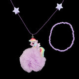Girls Locket & Bracelet Set - Purple, Kids, Jewellery Sets, Chase Value, Chase Value