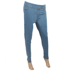 Women's Denim Jagging Pant - Light Blue, Women, Pants & Tights, Chase Value, Chase Value