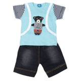 Newborn boys 2pcs Suit - cyan, Kids, NB Boys Sets And Suits, Chase Value, Chase Value