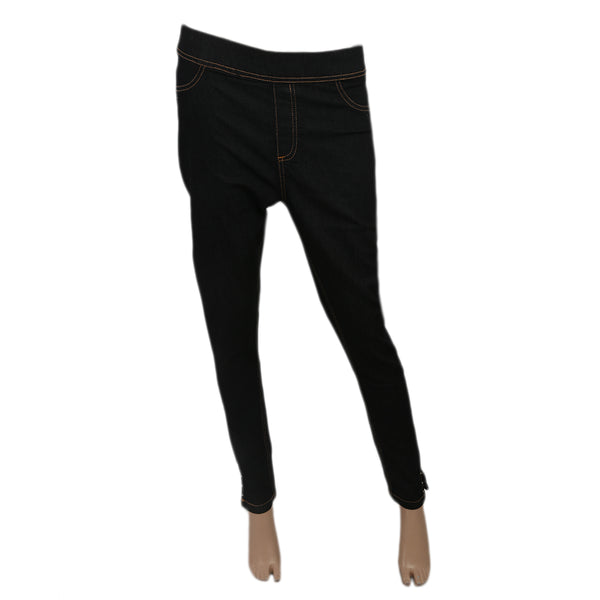 Women's Denim Jagging Pant - Black, Women, Pants & Tights, Chase Value, Chase Value