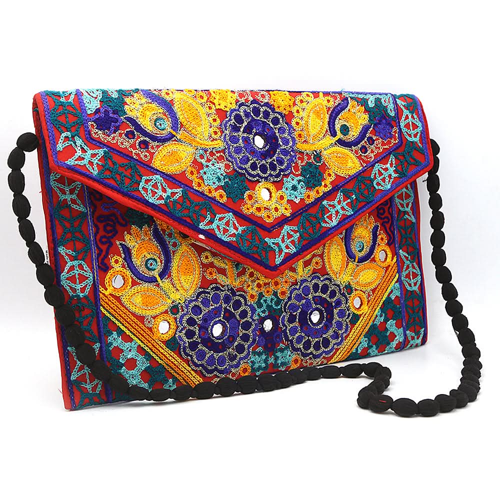 Women's Clutch 06-2 Flower - Multi, Women, Clutches, Chase Value, Chase Value