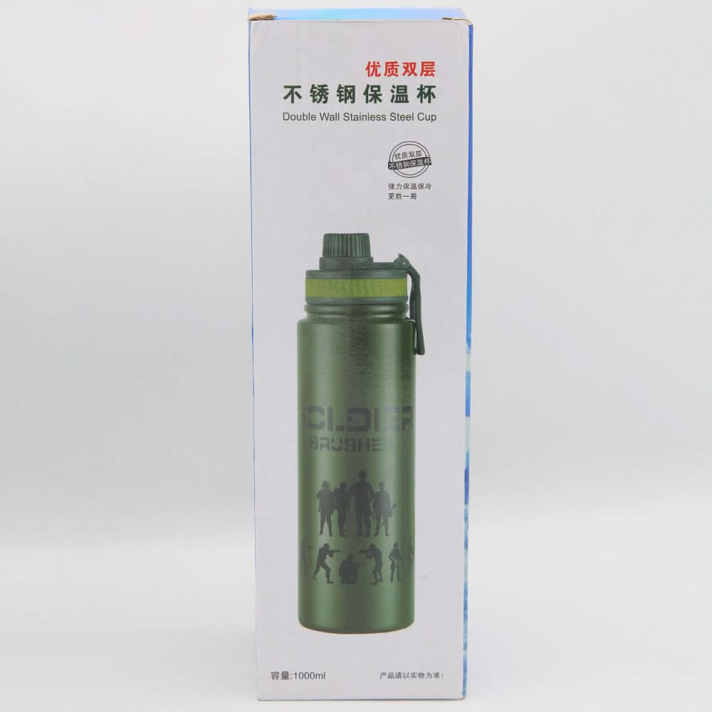 Bottle Soldier 1000ML - Black, Home & Lifestyle, Glassware & Drinkware, Chase Value, Chase Value