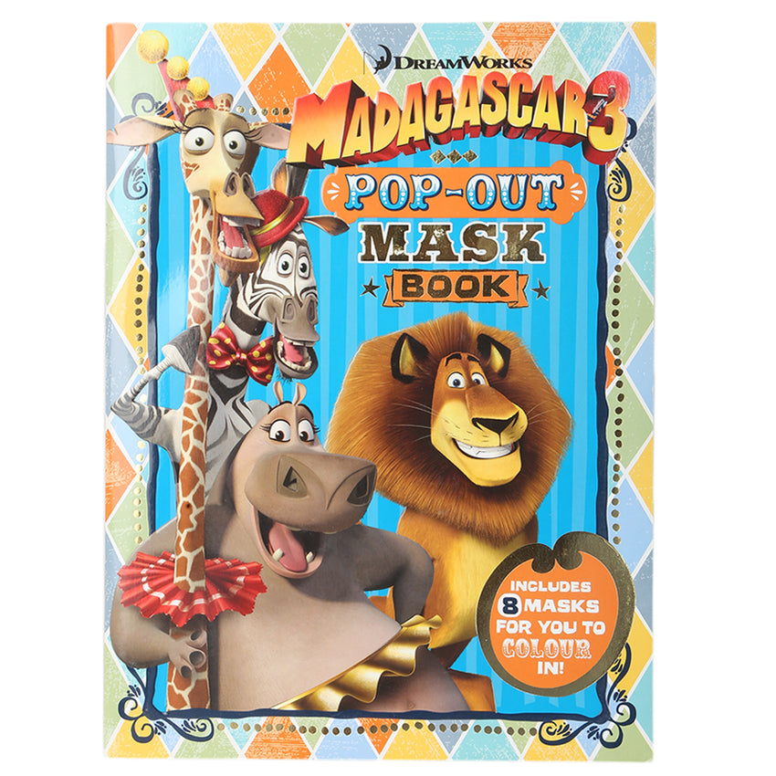 Madagascar Pop - Out Mask, Kids, Kids Colouring Books, 9 to 12 Years, Chase Value