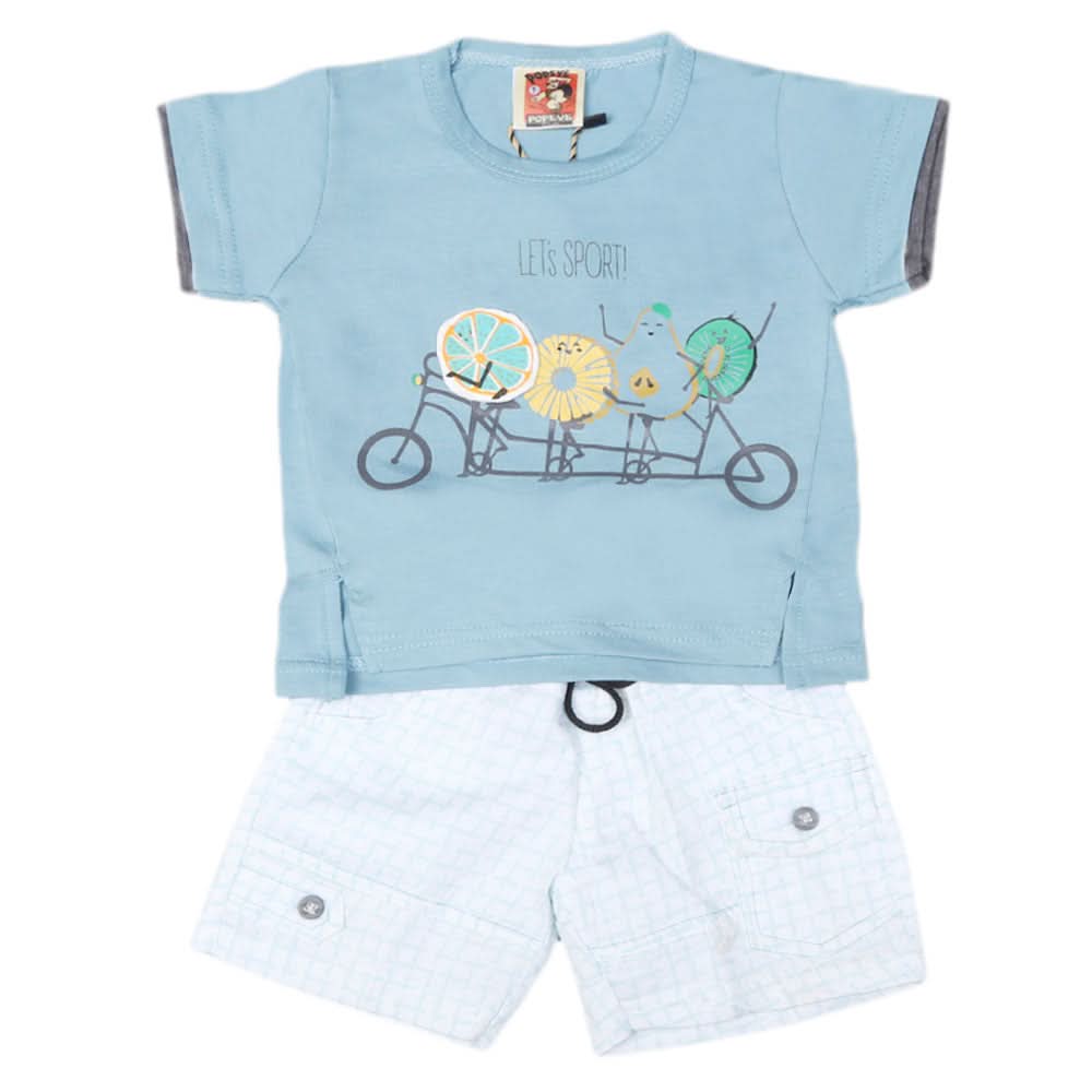 Newborn boys 2pcs Suit - L-Green, Kids, NB Boys Sets And Suits, Chase Value, Chase Value