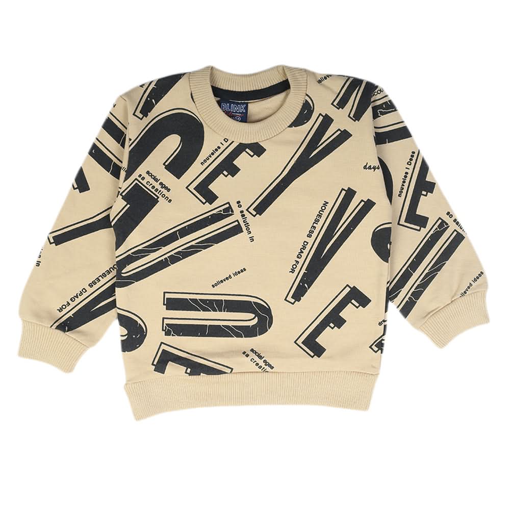 Boys Sweat Shirt - Light Brown, Boys Hoodies & Sweat Shirts, Chase Value, Chase Value