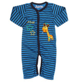 Newborn Boys Full Sleeves Romper - Blue, Kids, NB Boys Rompers, Chase Value, Chase Value